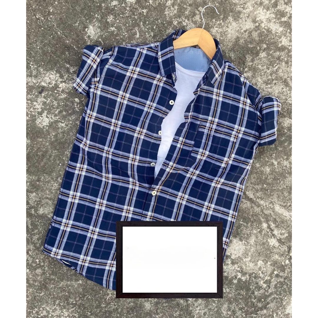 Branded Casual Check Shirts For Men (Pack of 2)