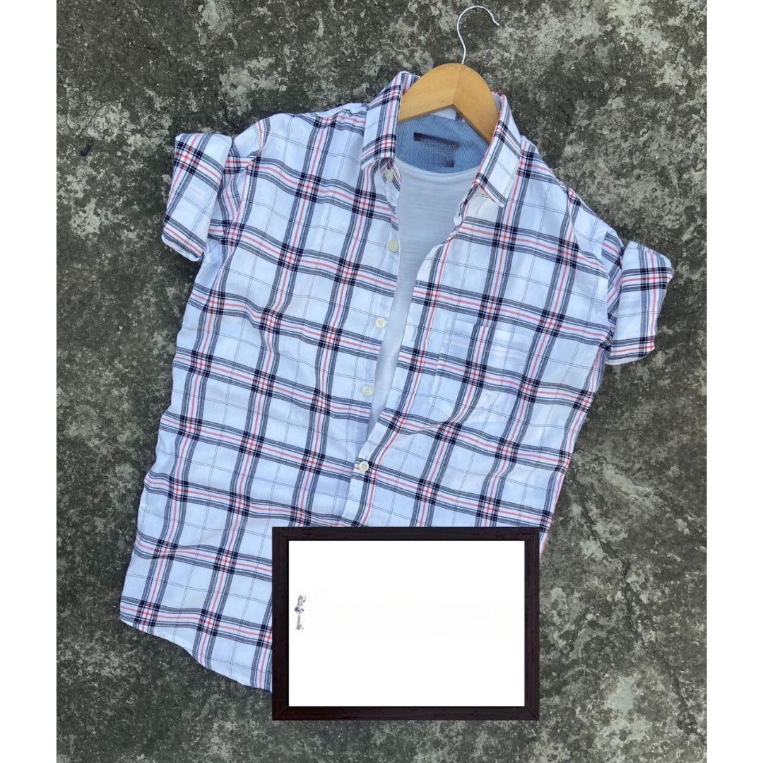 Branded Casual Check Shirts For Men (Pack of 2)