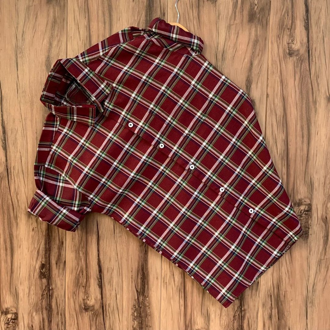 2 Branded Casual Check Shirts For Men