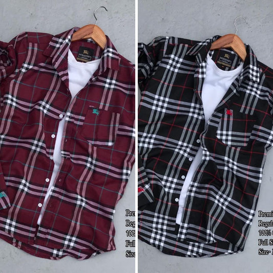 Branded Casual Check Shirts For Men (Combo Offer)