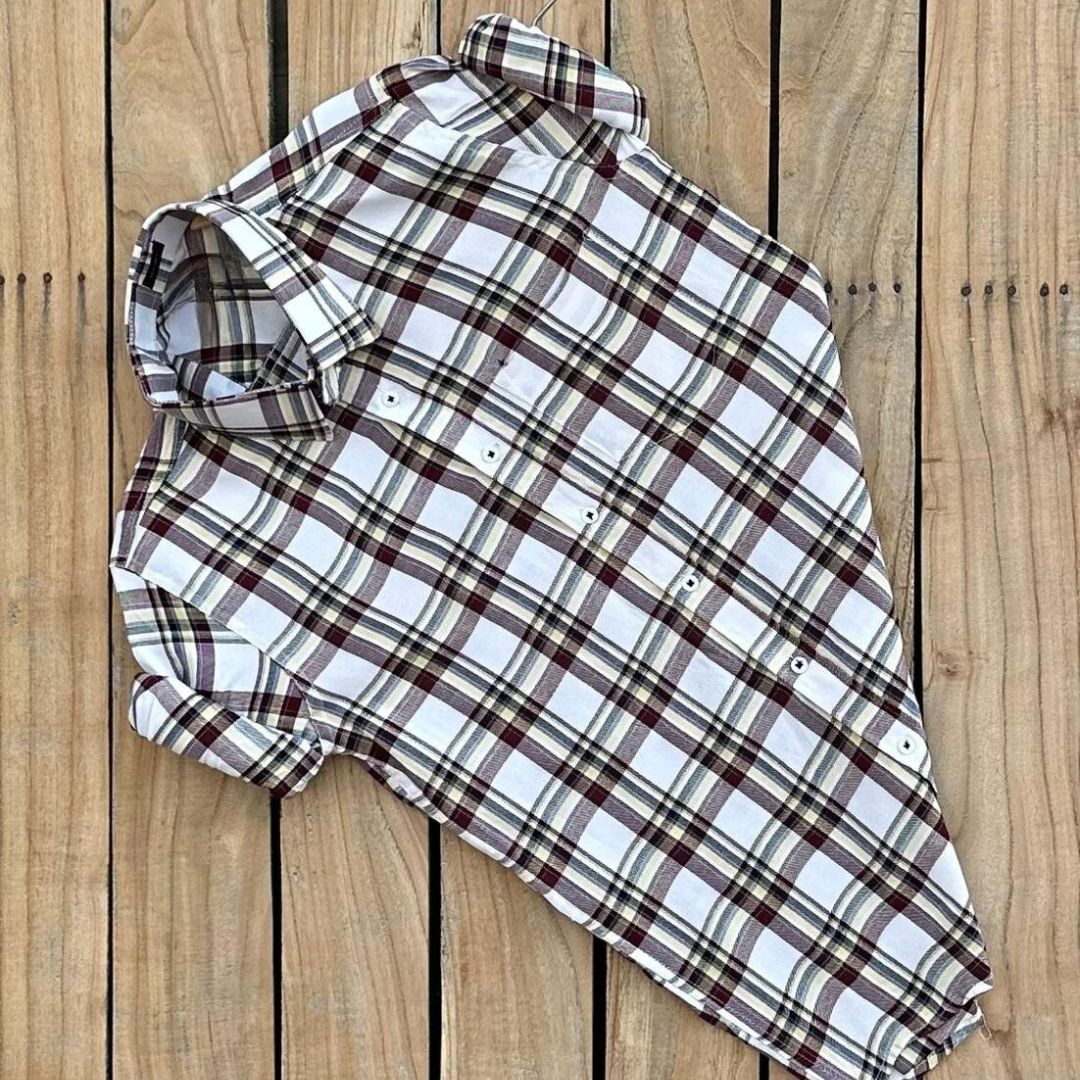 2 Branded Casual Check Shirts For Men