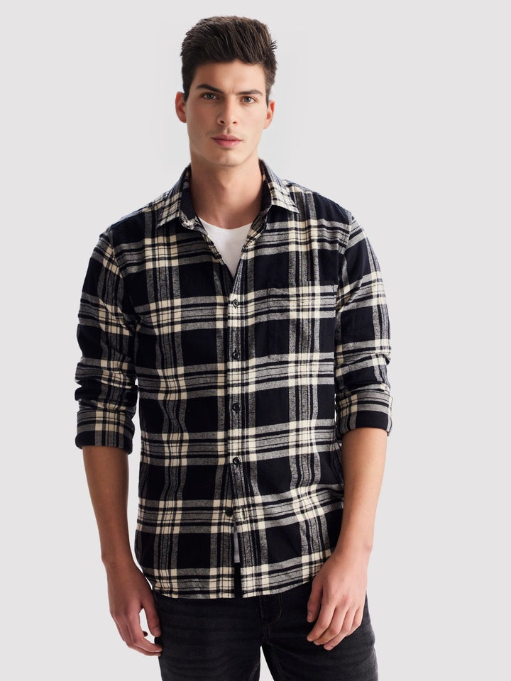 Branded Casual Check Shirts For Men (Combo of 2)