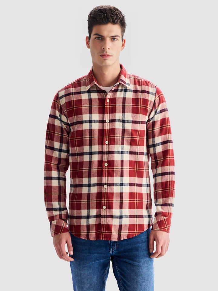 Branded Casual Check Shirts For Men (Combo of 2)