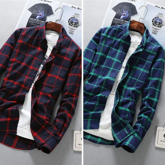 Casual Check Shirts For Men (Combo of 2)