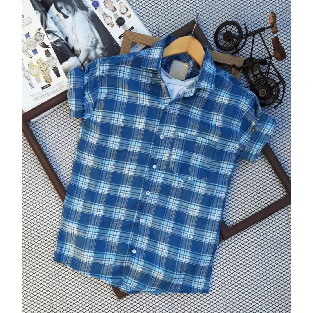 Branded Casual Check Shirts For Men (Pack of 2)