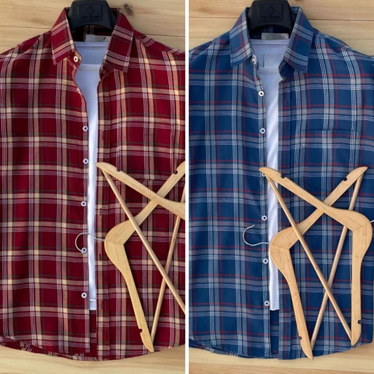 Statement Style Men's Designer Shirts Combo Pack Of 2 (Assured Quality)