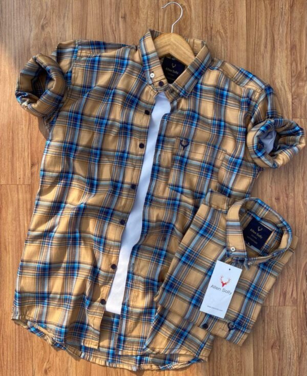 2 Branded Casual Check Shirts For Men