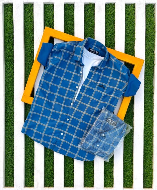 2 Branded Casual Check Shirts For Men