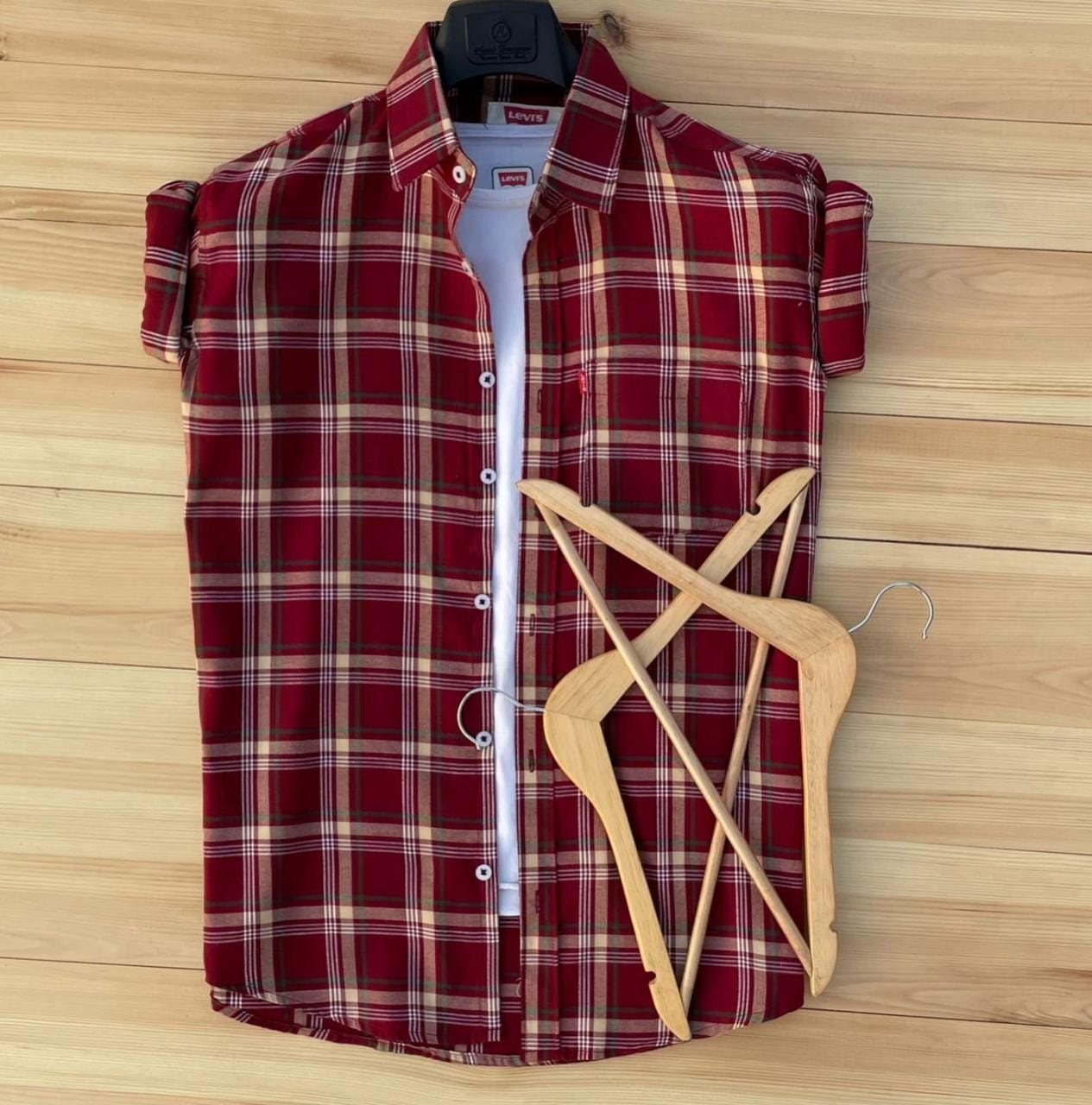 2 Branded Casual Check Shirts For Men