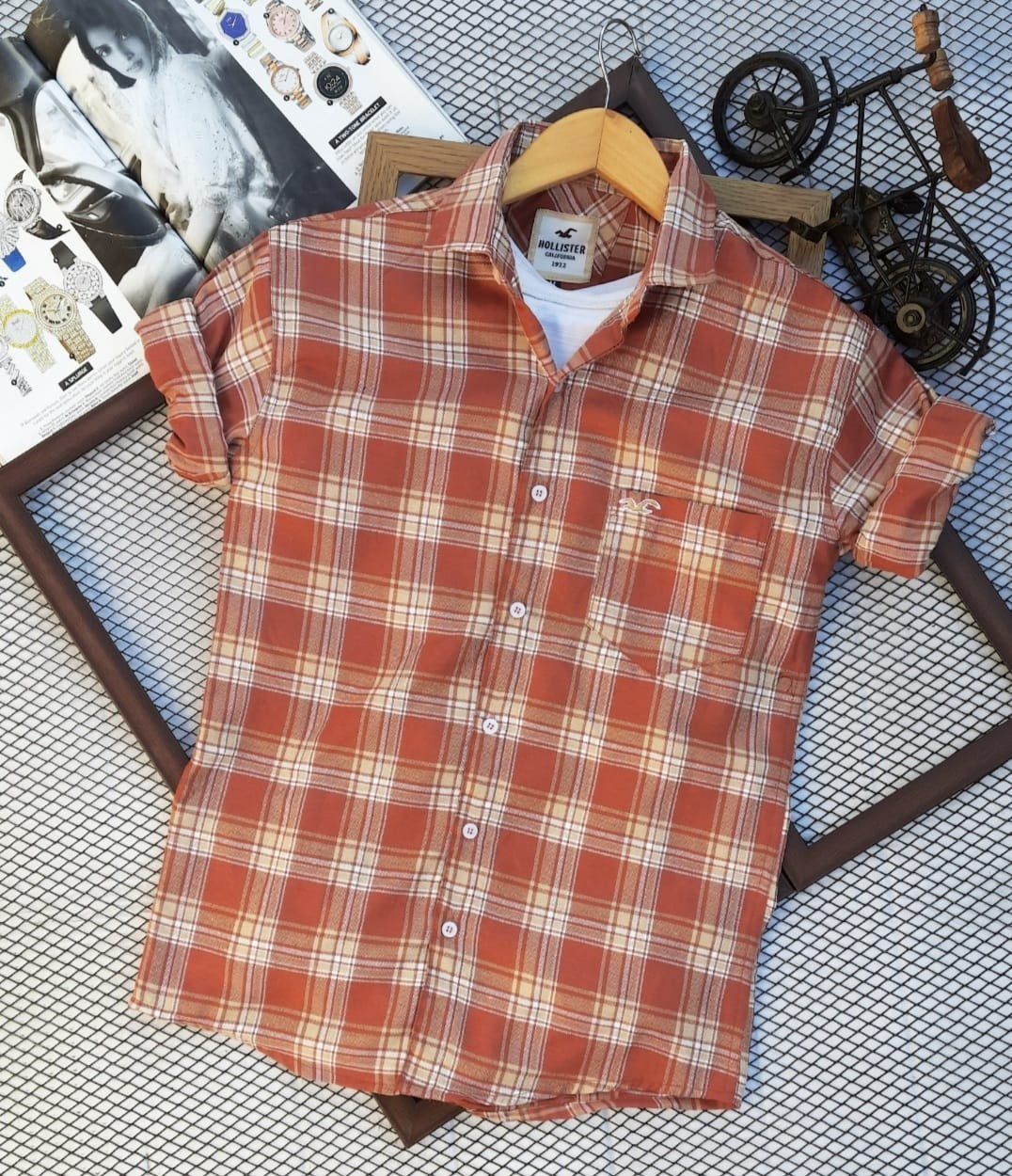 2 Branded Casual Check Shirts For Men