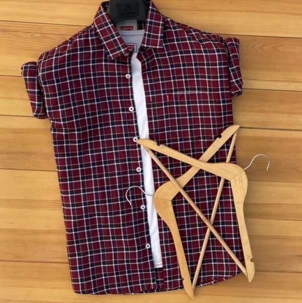 2 Branded Casual Check Shirts For Men