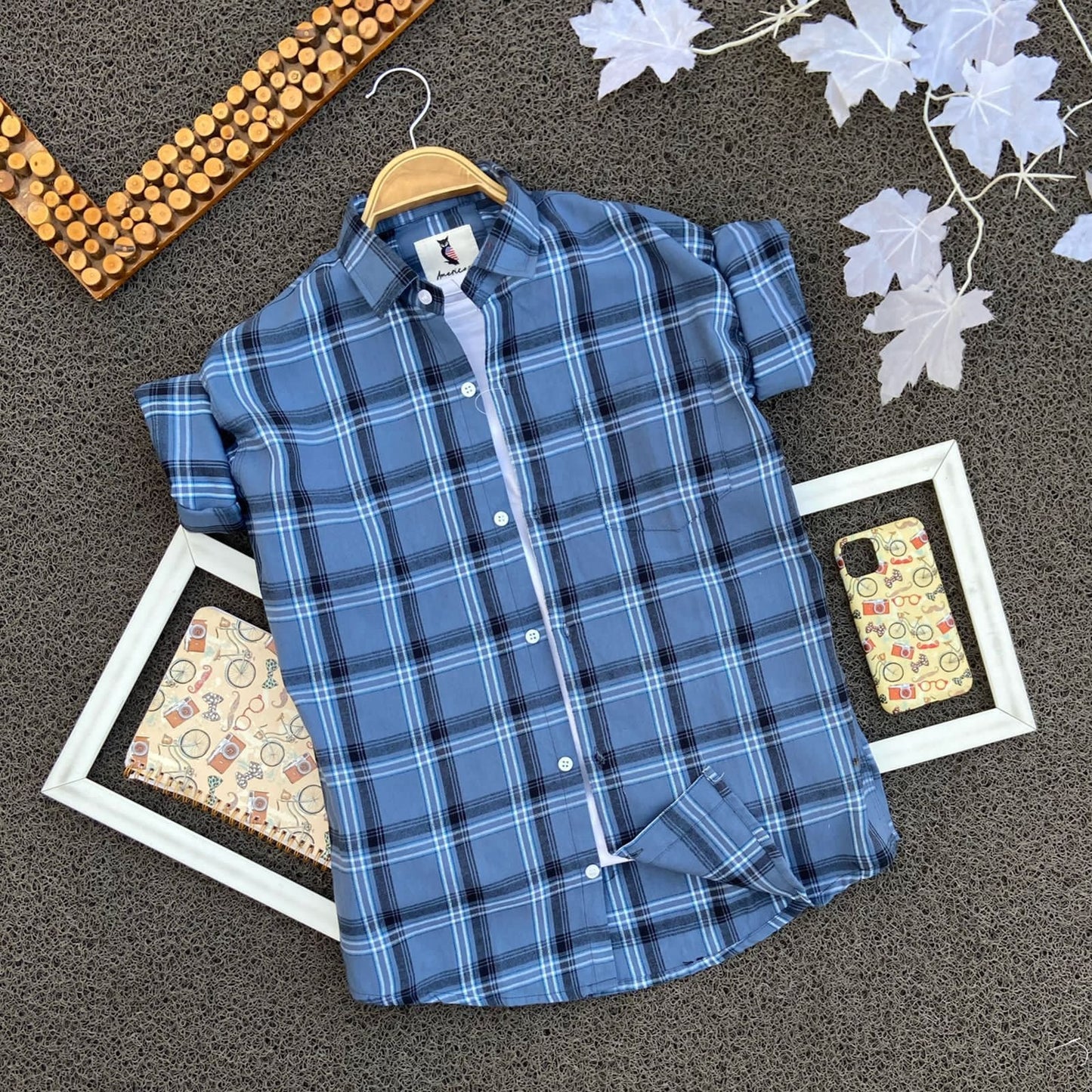 2 Branded Casual Check Shirts For Men