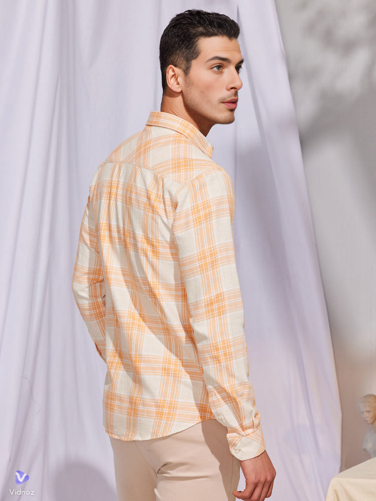 Branded Casual Check Shirts For Men (Combo of 2)