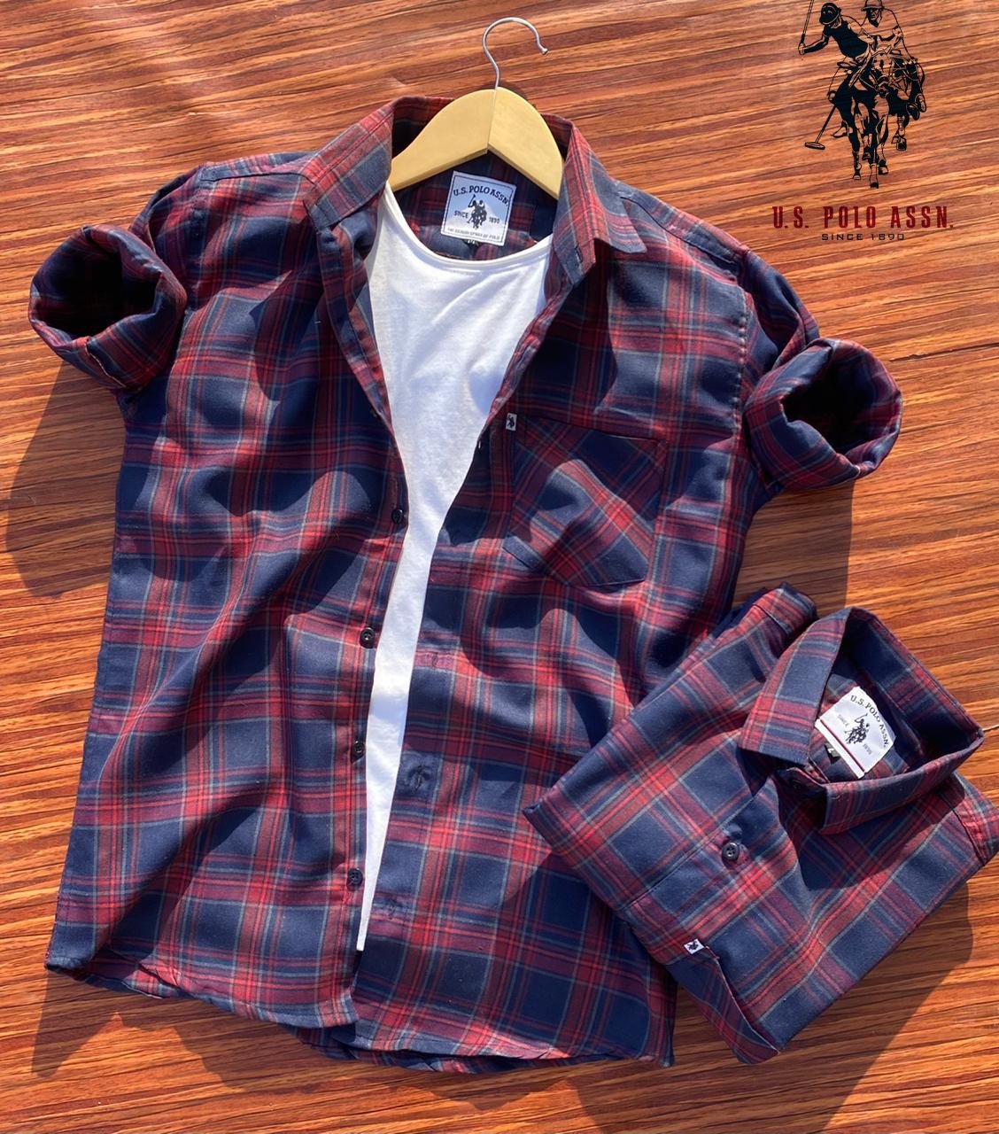 2 Branded Casual Check Shirts For Men