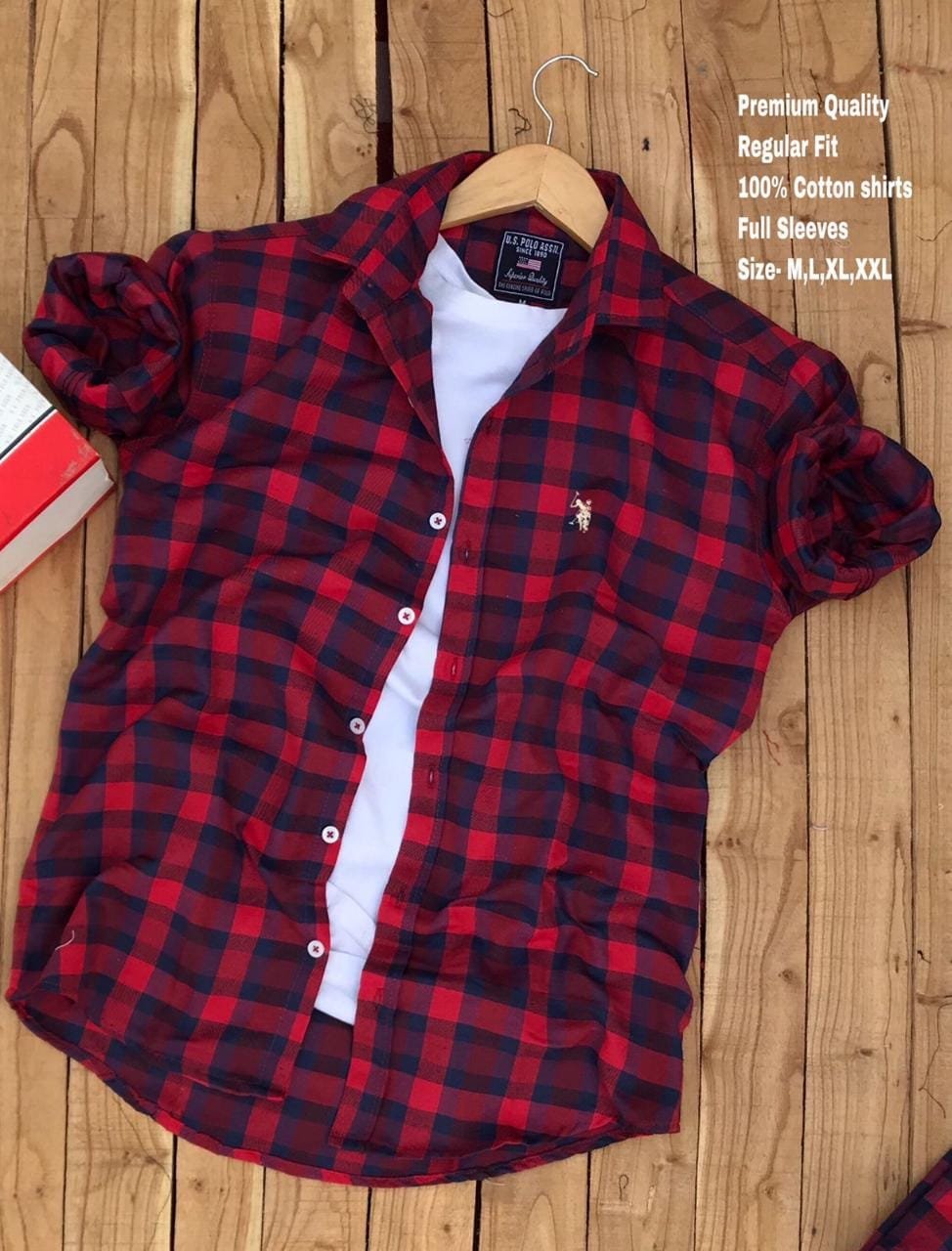 2 Branded Casual Check Shirts For Men