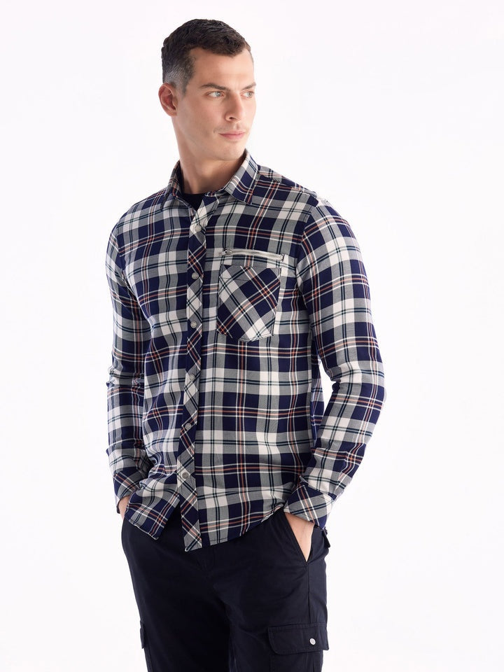 Branded Casual Check Shirts For Men (Combo of 2)