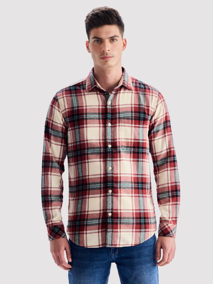 Branded Casual Check Shirts For Men (Combo of 2)